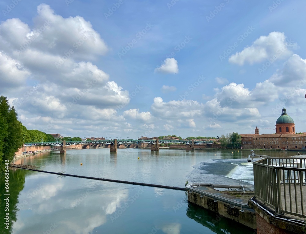 view of the the Garonne river in Toulouse