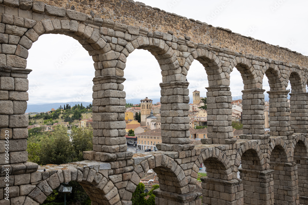 Roman Aqueduct in Segovia, Spain Roman Aqueduct in Segovia, Spain