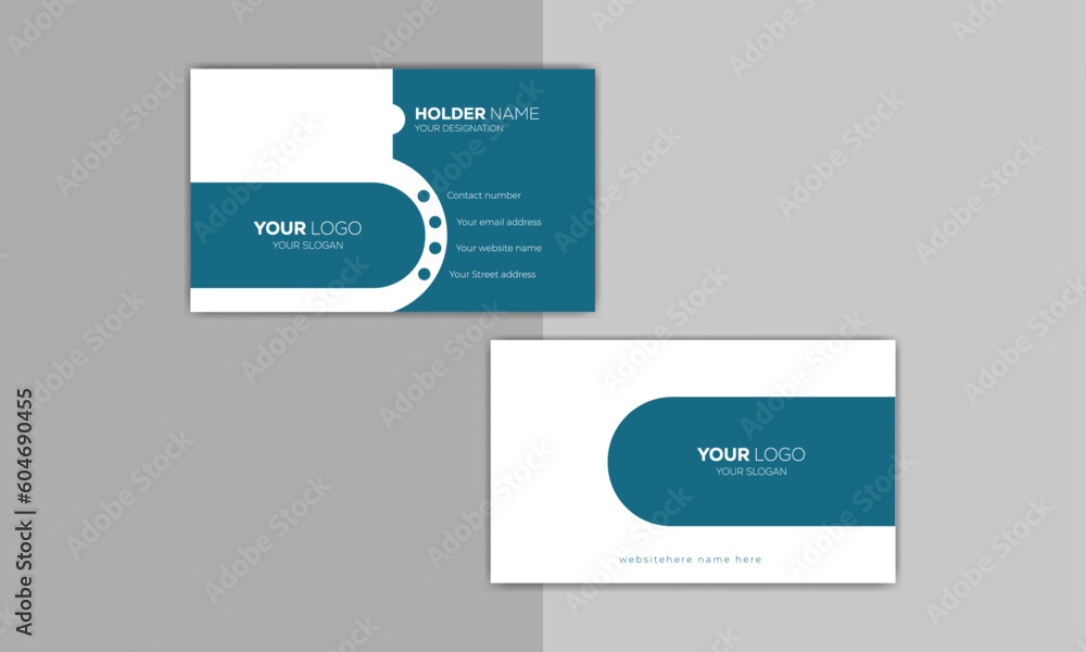 simple creative unique business card design vector background stock illustration simple creative unique business card design vector background stock illustration