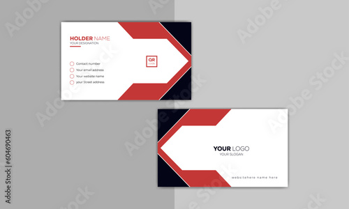 Creative unique, Modern and Corporate business visiting card design template ideas for personal identity stock illustration