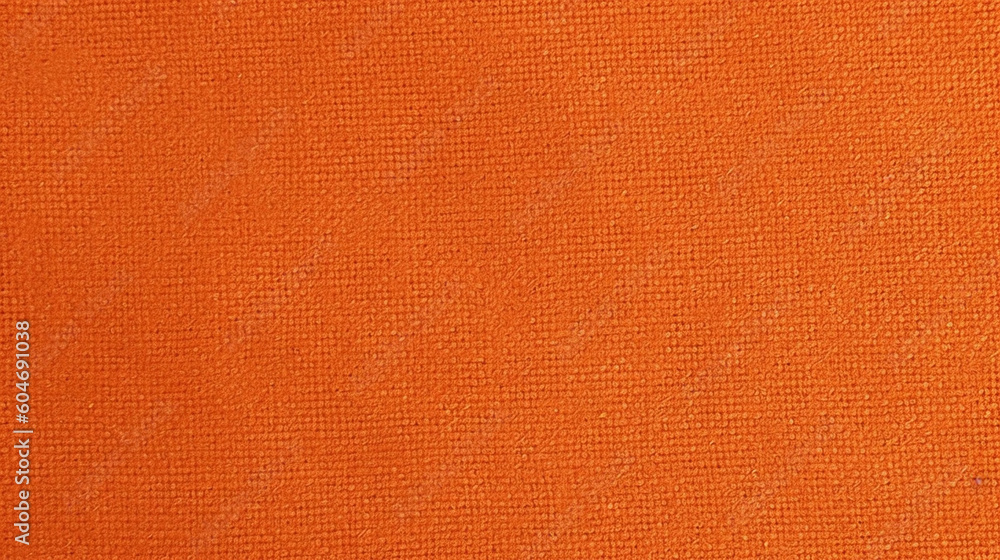 Fototapeta premium Orange Broadcloth Fabric Texture Background - Textile Material - Generative AI