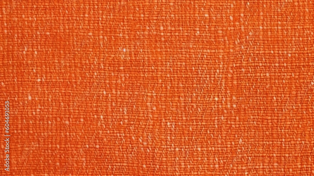 Fototapeta premium Orange Broadcloth Fabric Texture Background - Textile Material - Generative AI