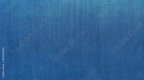 Blue Broadcloth Fabric Texture Background - Textile Material - Generative AI