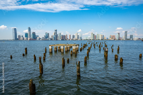 View of Jersey City from New York over the Hudson River