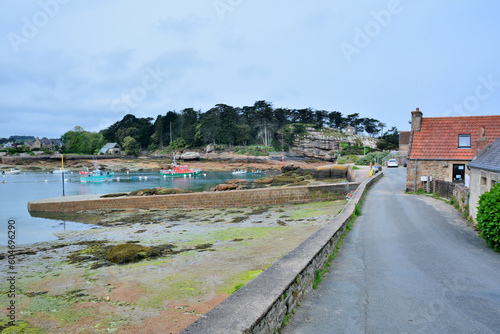 Paysage de mer à Ploumanac'h en Bretagne