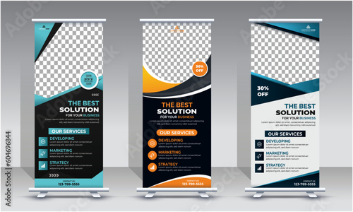 business agency roll up banner design