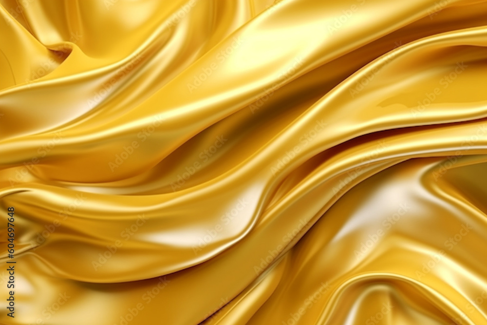 Liquid golden background, exuding the opulent texture of silk. Ai generated Liquid golden background, exuding the opulent texture of silk. Ai generated