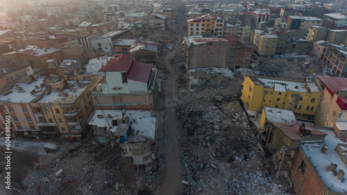 Elbistan Kahramanmaras Turkey 02 07 2023 Turkey Earthquake 2023. A devastating magnitude 7.8 earthquake struck the Turkish province of Kahramanmaras Elbistan  photo