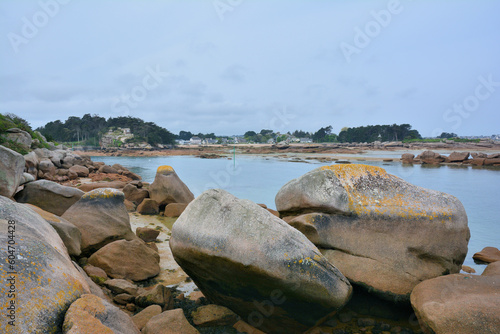 La côte de granit rose à Ploumanac'h en Bretagne