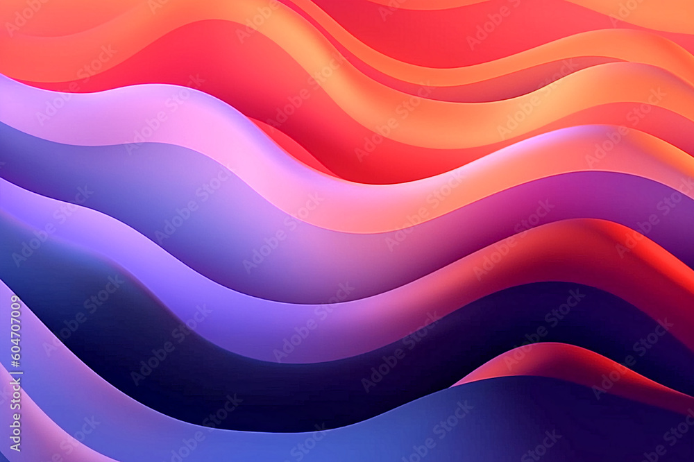 Abstract Colorful Wave Background. Generative AI Abstract Colorful Wave Background. Generative AI