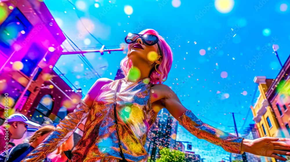 Colours Drag CSD LGBTQ Pride Parade, where Rainbow Colours dominate the scene all in ...