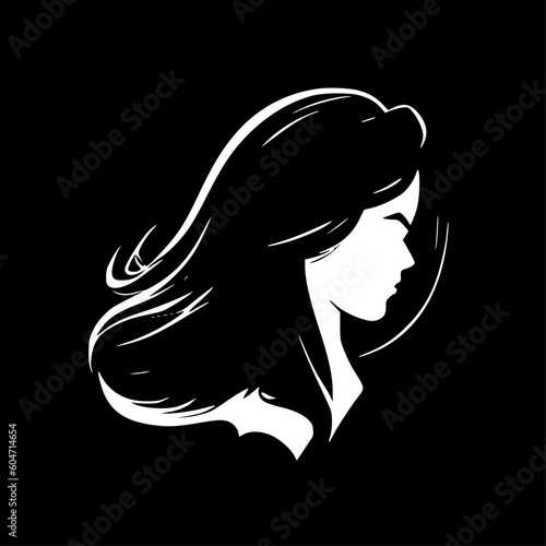 Hair | Minimalist and Simple Silhouette - Vector illustration