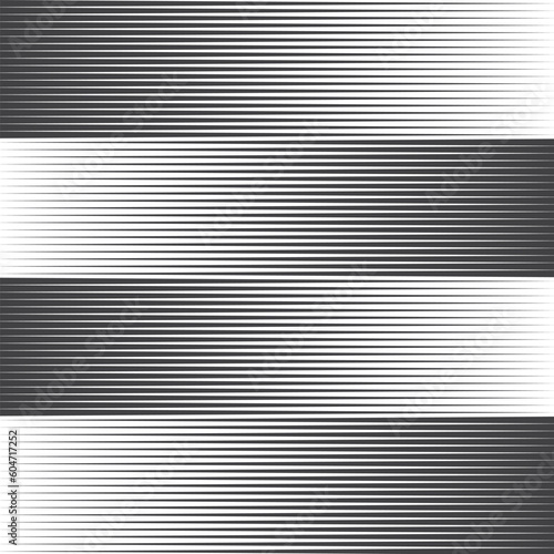 abstract monochrome seamless black horizontal line pattern art.