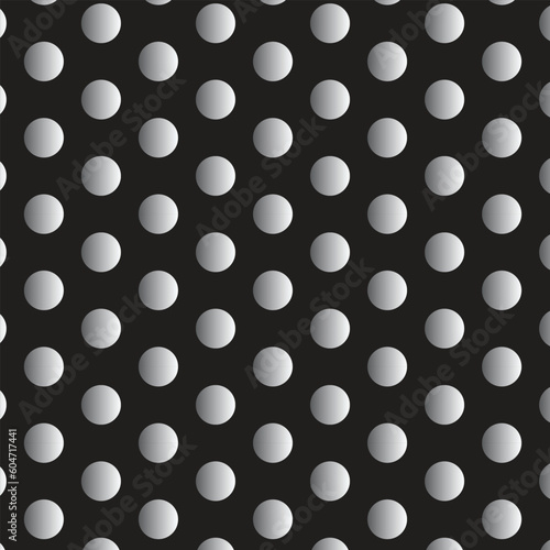 abstract monochrome seamless gradient dot pattern art vector.
