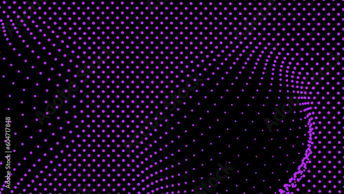 Dome-shaped protrusion part seine by stretching mesh for the illusion three-dimensional deformation of the surface. Screen media video trippy. Mesh LCD display. Scale size different hole space.