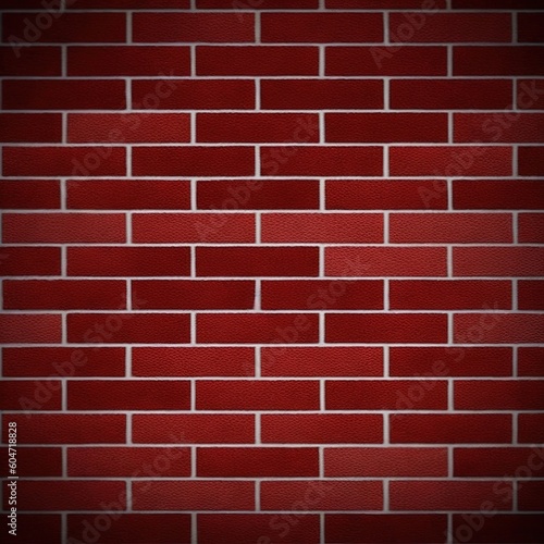 Red Brick Wall Texture Background Generative AI