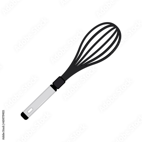 Wire whisk illustration in vector. Wire whisk colorful illustration in vector
