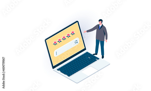 SEO Optimization Isometric