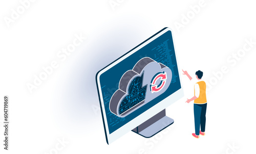 SEO Optimization Isometric