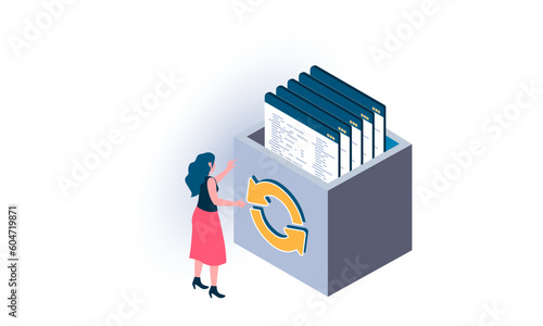 SEO Optimization Isometric