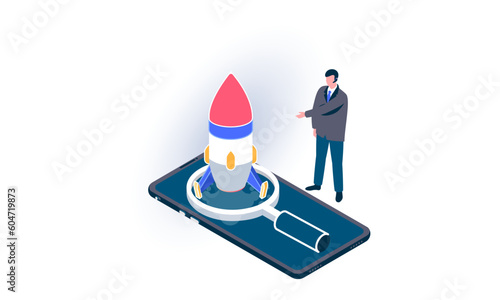 SEO Optimization Isometric