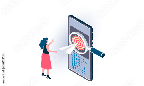 SEO Optimization Isometric