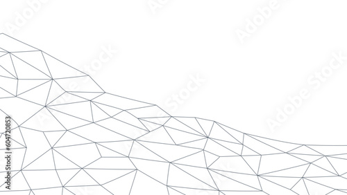 Abstract geometric background. Plexus mesh backdrop. Vector