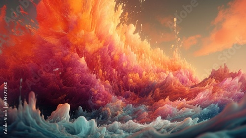 Psychedelia and Surrealism in Psychic Waves Background