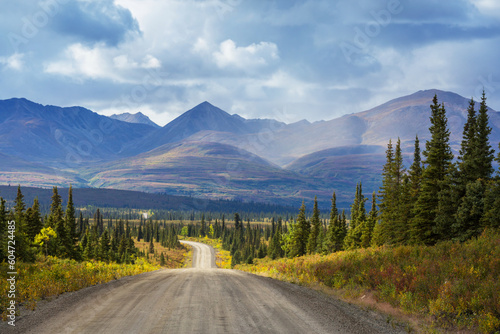 Fotografiet Road in Alaska
