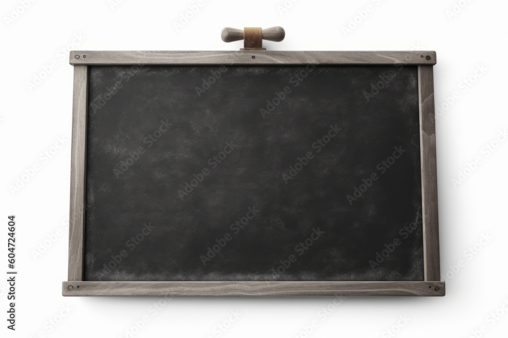 Obraz premium Chalkboard on White Background, Generative AI