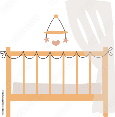 Baby Crib With Mobile