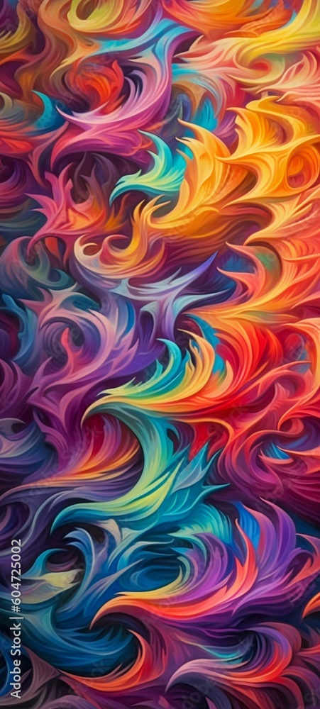 Obraz premium Abstract Multicolored Background Wallpaper. Generative ai