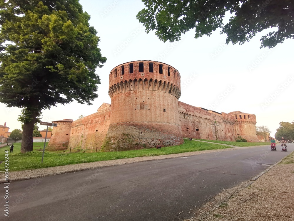 Rocca sforzesca in Imola Emilia Romagna near Bologna city. 
