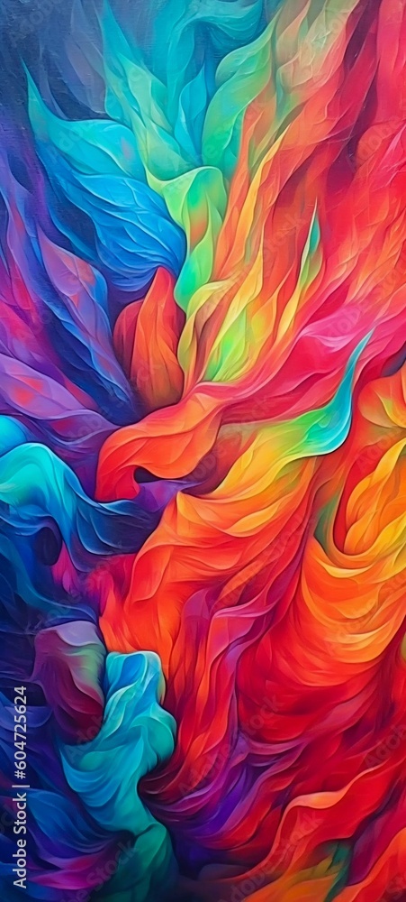 Abstract Multicolored Background Wallpaper. Generative ai