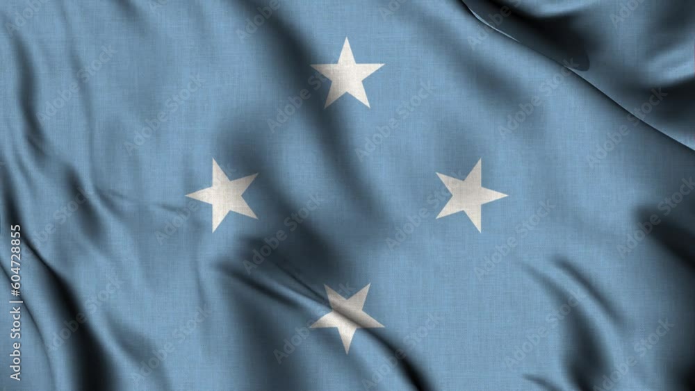 MICRONESIA Flag Waving MICRONESIA Flag Waving
