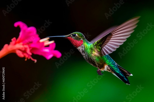 A beautiful hummingbird. Generative AI
