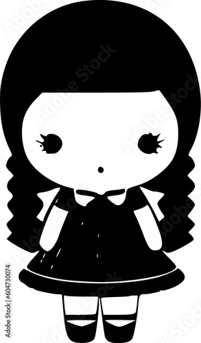 Doll | Minimalist and Simple Silhouette - Vector illustration