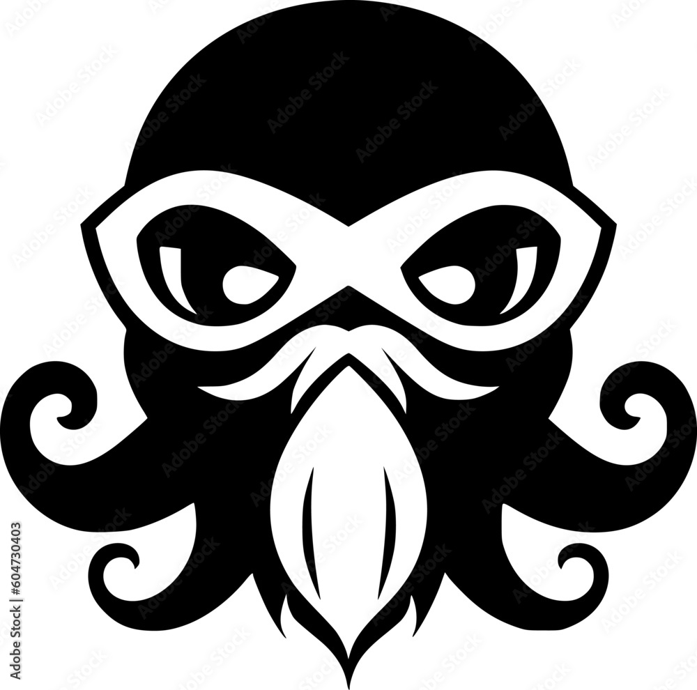 Squall | Black and White Vector illustration Squall | Black and White Vector illustration