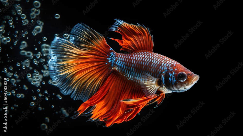 Guppies in the aquarium Guppies in the aquarium