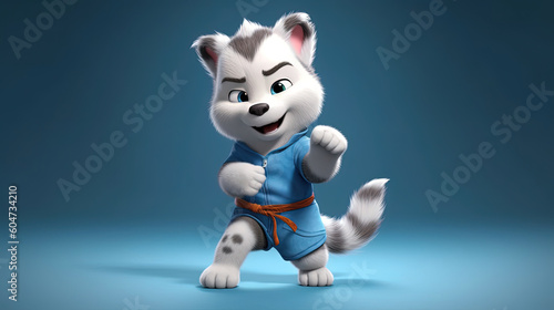 Karate the cute Husky dog