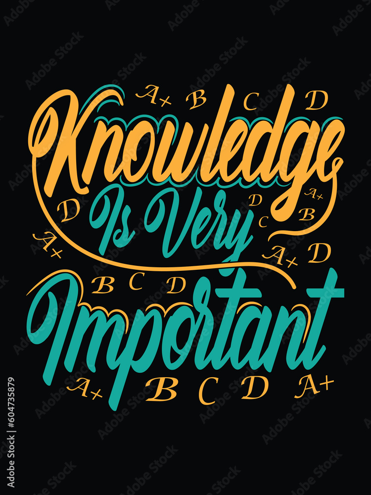 Obraz premium education t-shirt design,