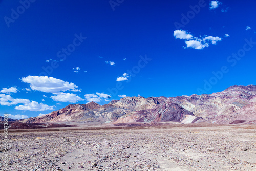 scenic Death valley desert landscape at Artists palette