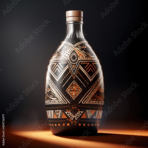 native culture art style of a bottle