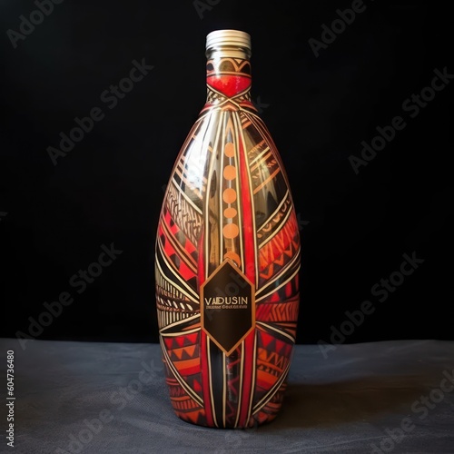 native culture art style of a bottle