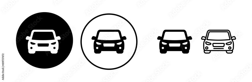 Car icon vector. Car sign. sedan