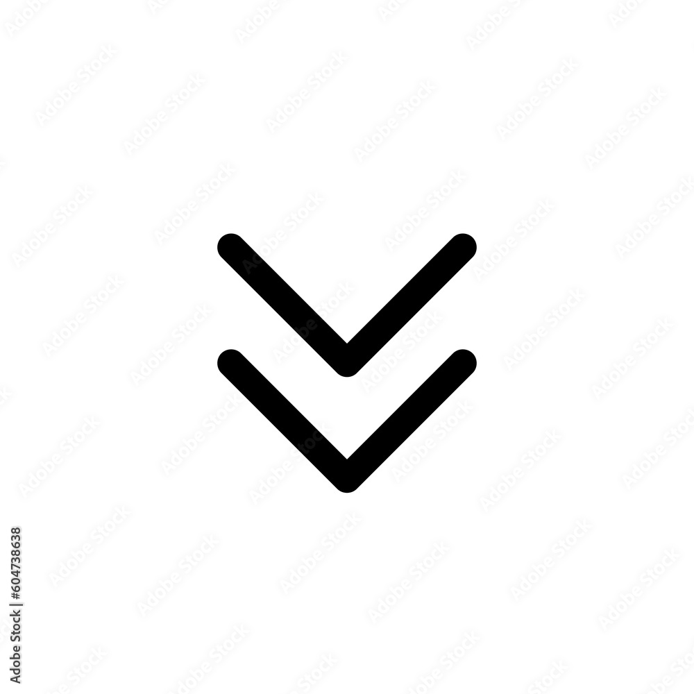 double down icon,vector illustration. double down icon illustration isolated on White background.eps double down icon,vector illustration. double down icon illustration isolated on White background.eps
