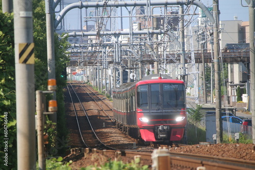 名古屋市内を走行する電車