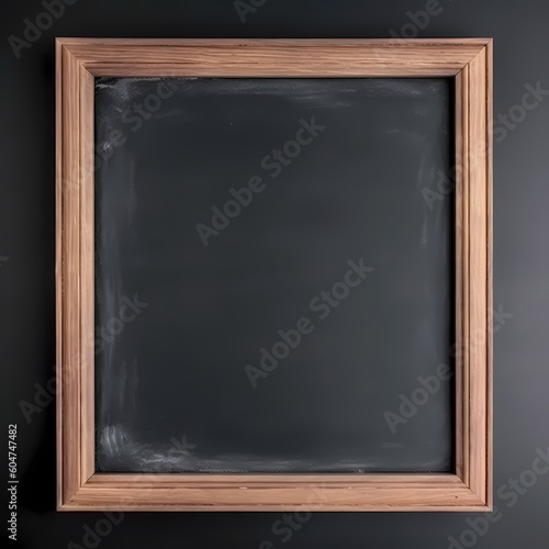 Chalkboard With Wooden Frame Illustration