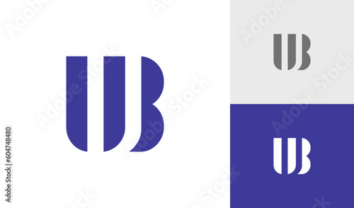 Letter UB initial monogram logo design