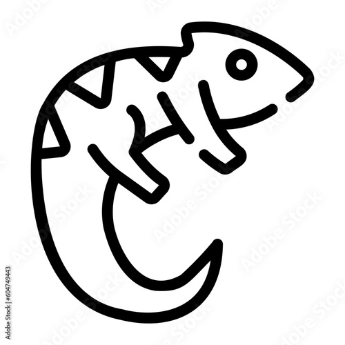 chameleon Line Icon